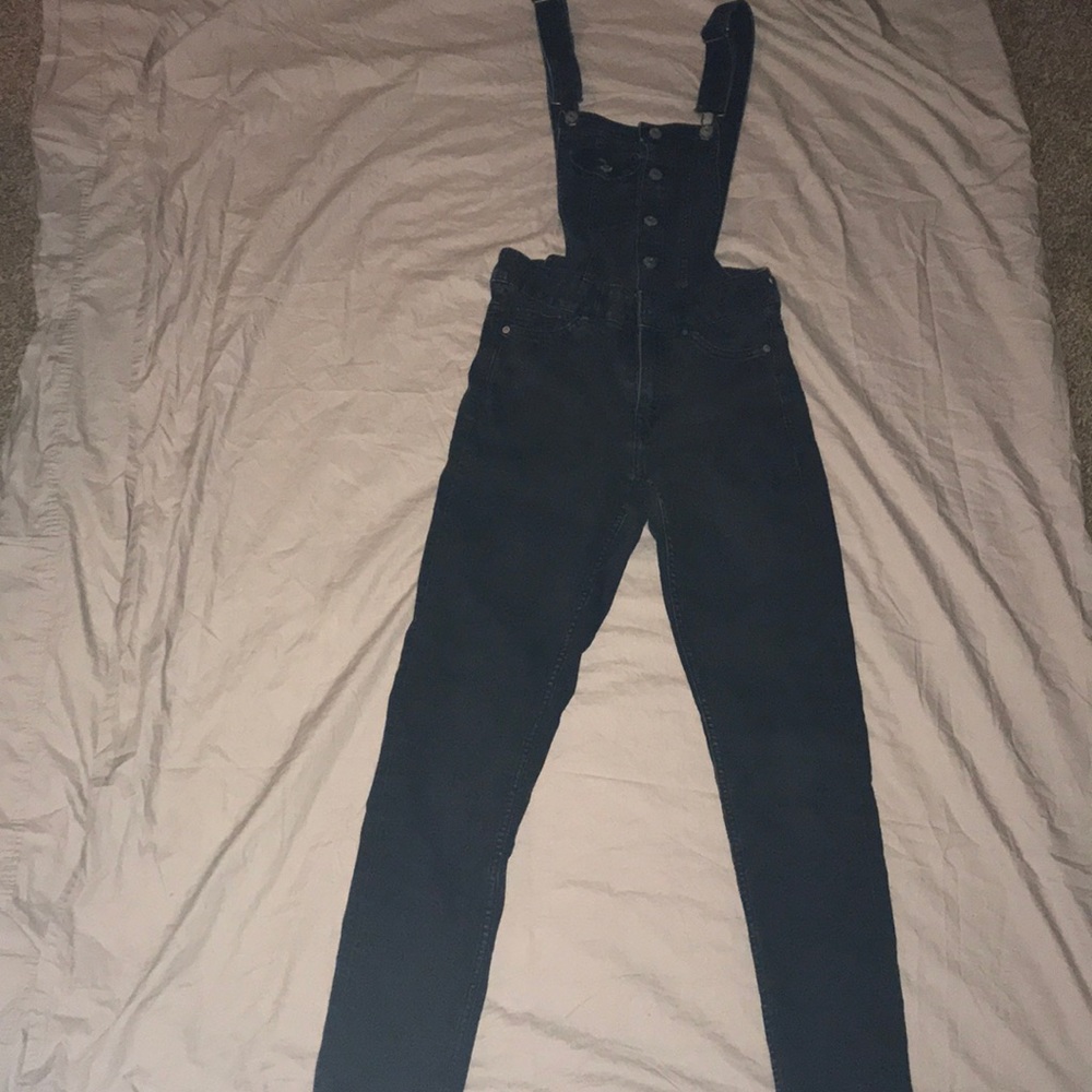 Black overalls